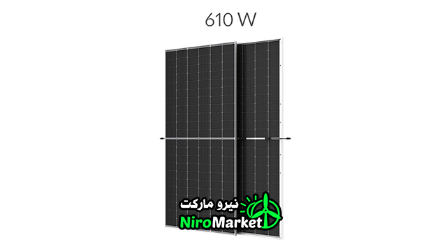 پنل خورشیدی 610 وات مونوکریستال بایفشیال ترینا سولار با راندمان 22.6 درصد و درجه حفاظت IP68